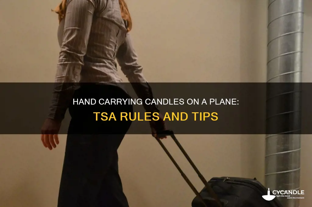 can i hand carry candles on a plane