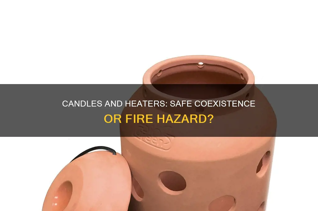 can i have my heater on with a candle on