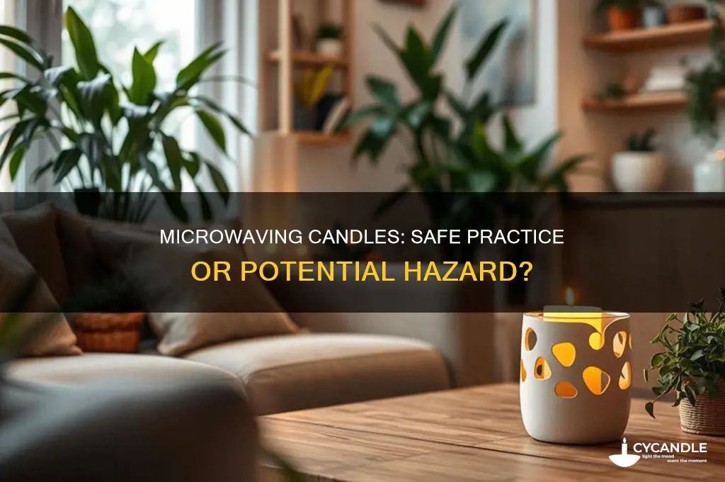 can i heat a candle in the microwave
