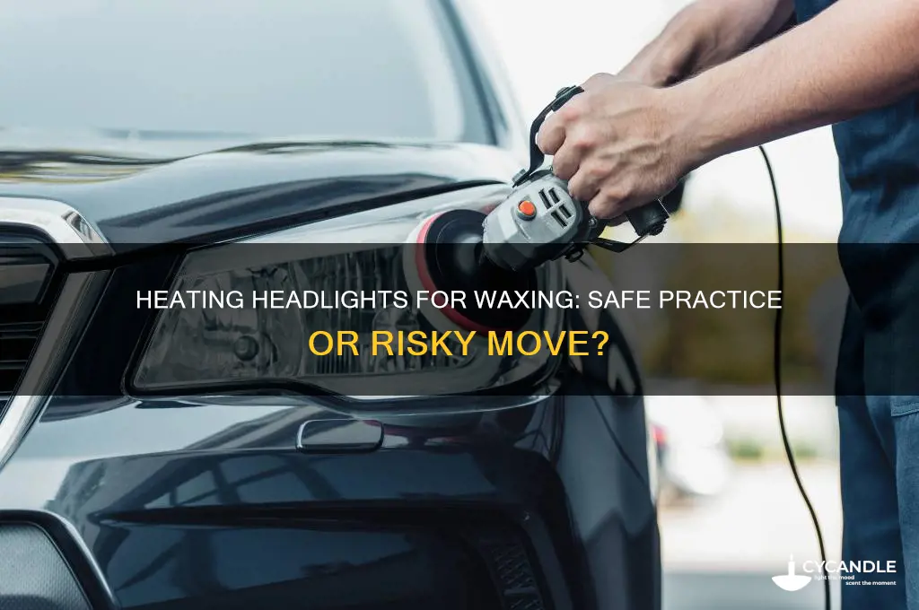 can i heat my headlights to wax them