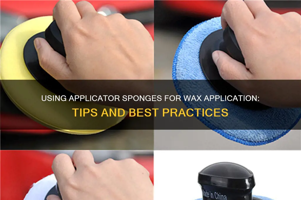 can i ise appli ator sponge to apply wax