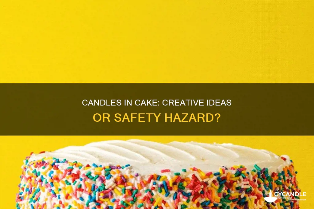 can i keep candles in a cake