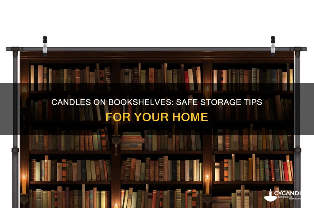 can i keep candles on a bookshelf