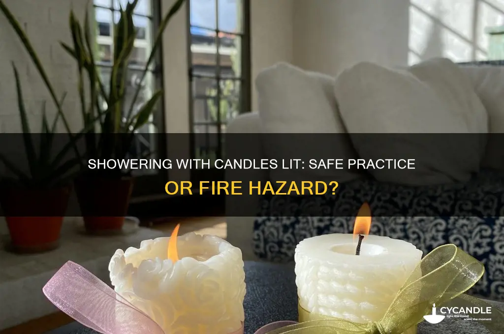 can i leave a candle burning while i shower