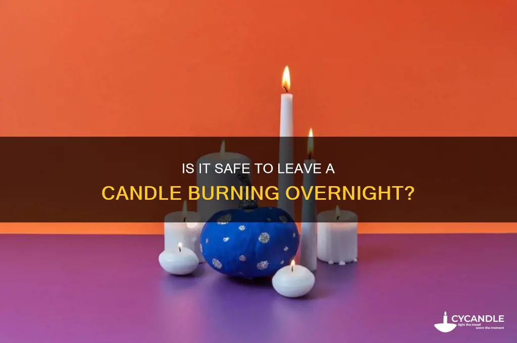 can i leave a candle burning while i sleep