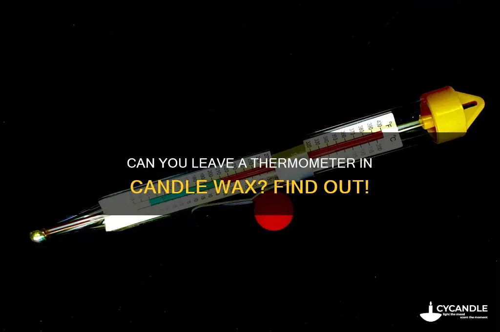 can i leave my thermometer in candle wax