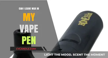 Can You Leave Wax in Your Vape Pen? Risks and Tips
