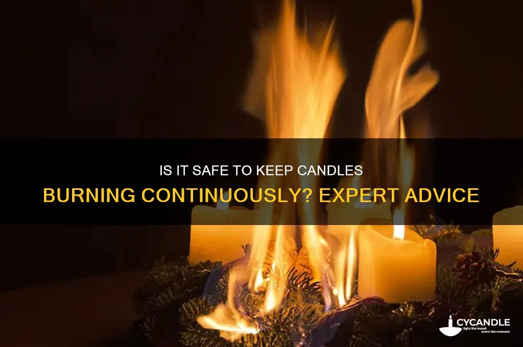 can i let candles burn all the time