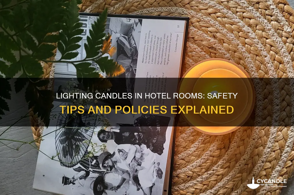 can i light a candle in hotel room