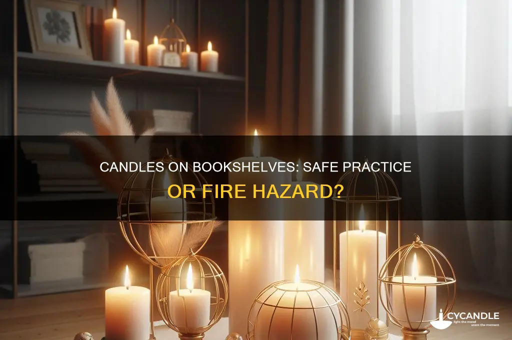 can i light a candle on a bookshelf
