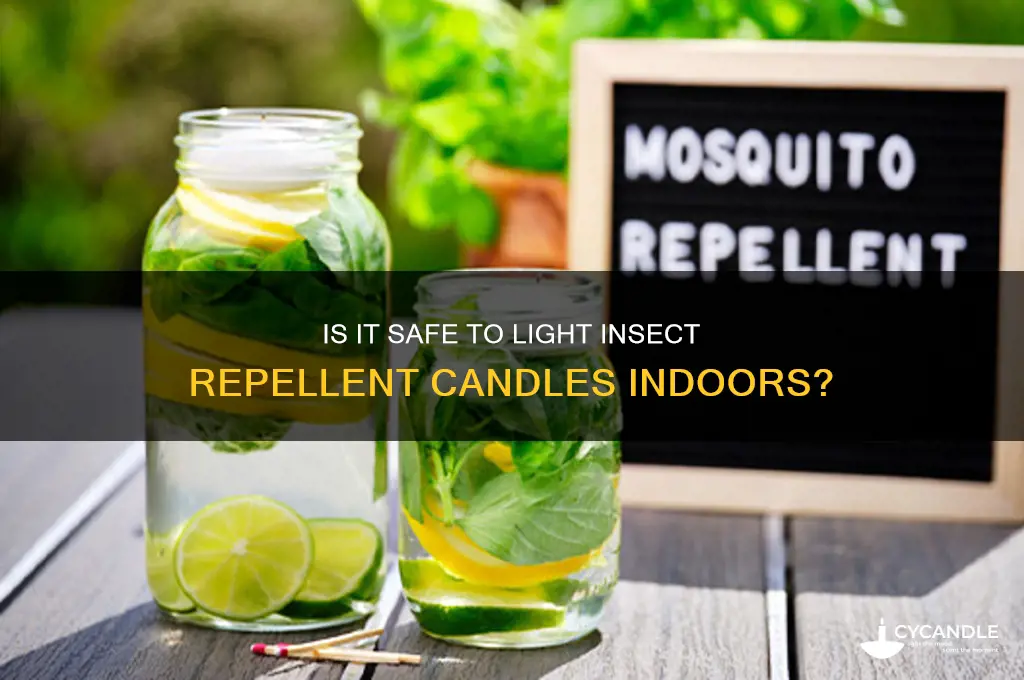 can i light an insect candle inside my home