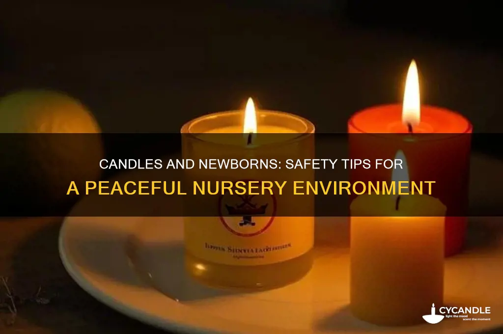 can i light candles around a newborn