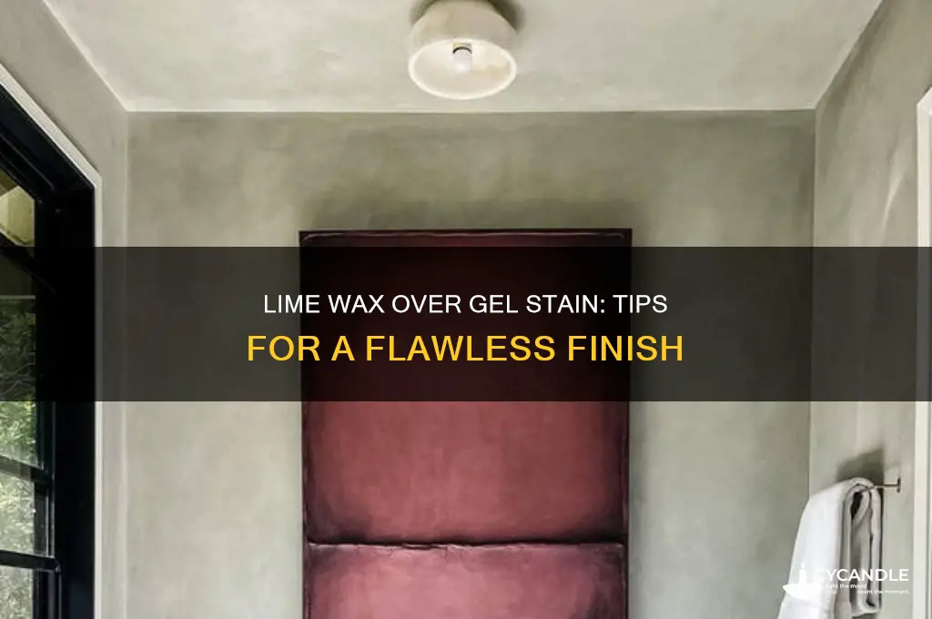 can i lime wax over gel stain
