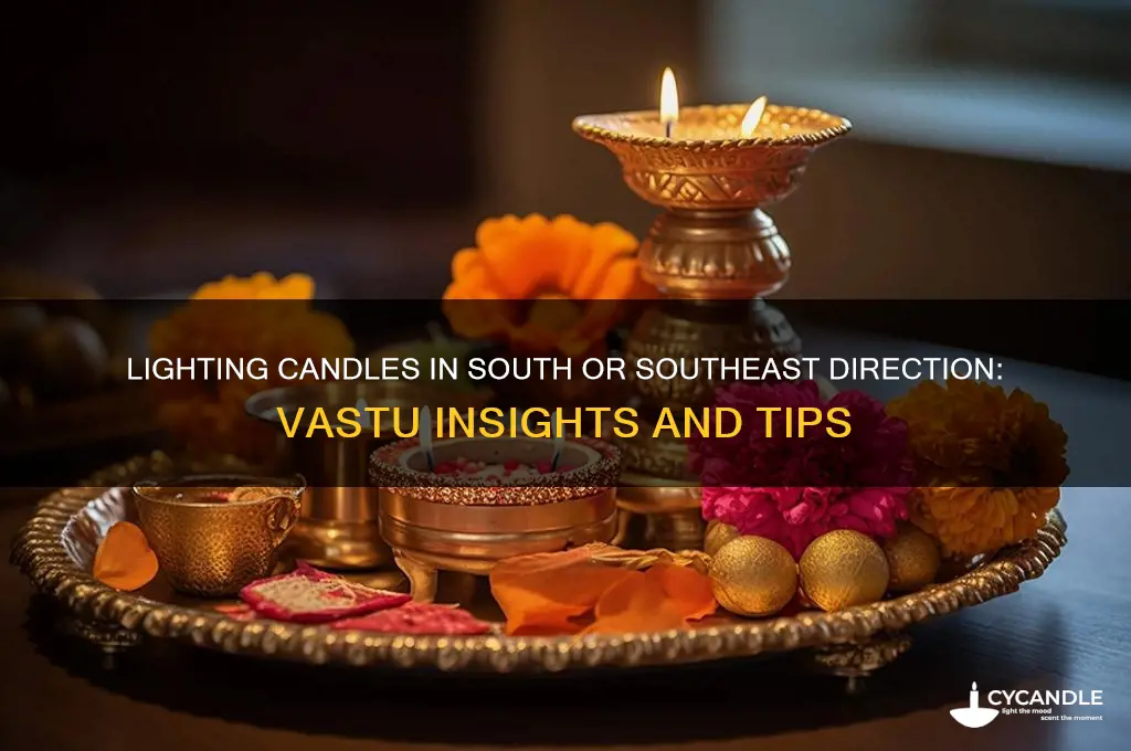 can i lit candle in south or south east direction