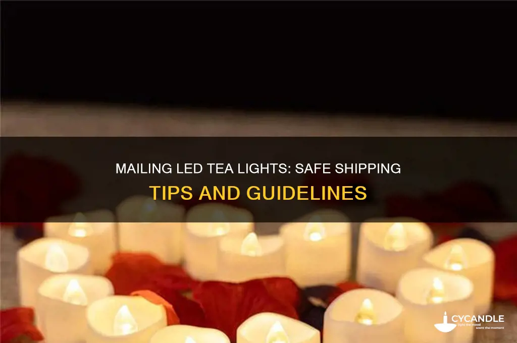 can i mail led tea light candles