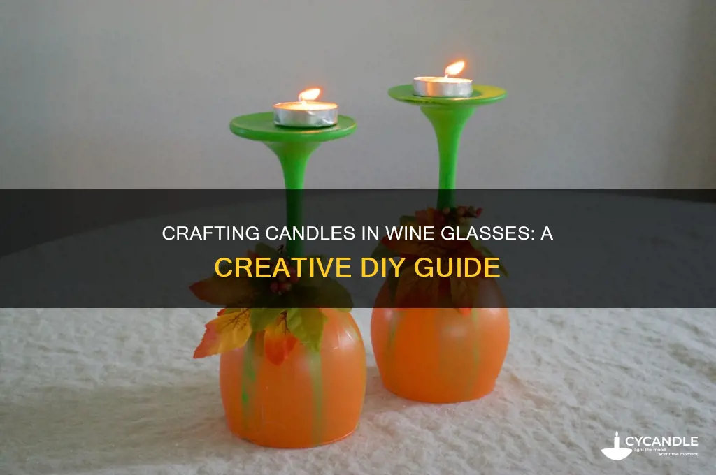 can i make a candle in a wine glass