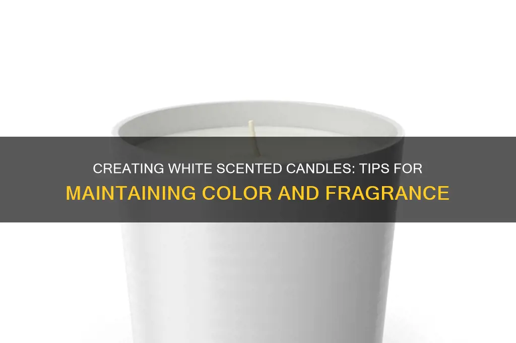 can i make a scented candle that stays white