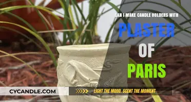 Crafting Elegant Candle Holders Using Plaster of Paris: A DIY Guide