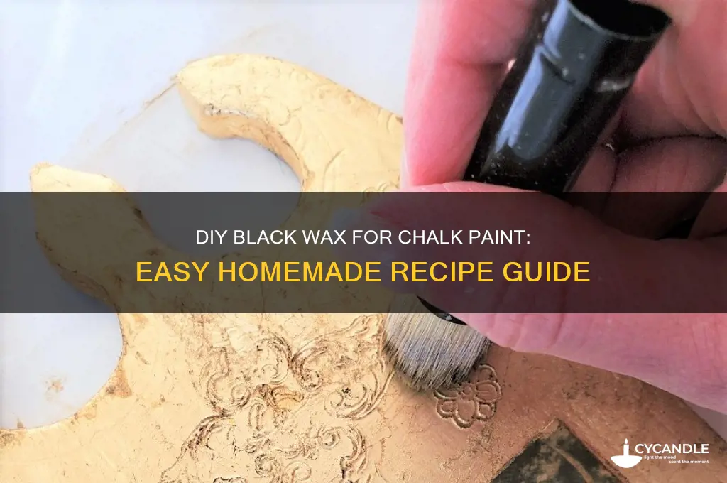 can i make chalk paint black wax