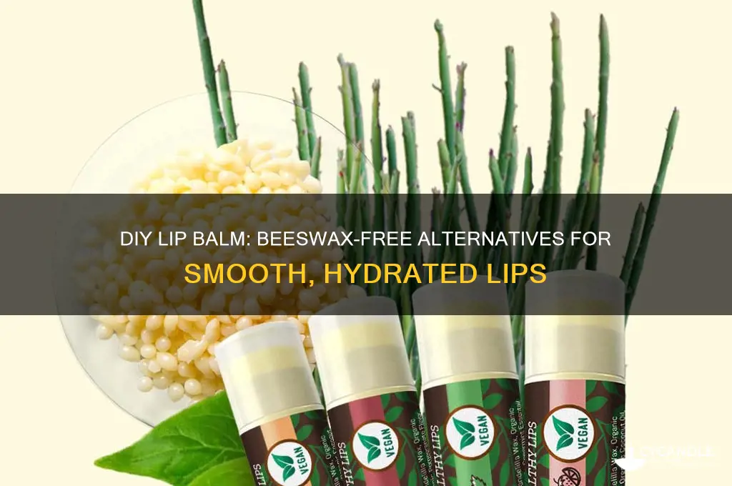 can i make lip balm without beeswax