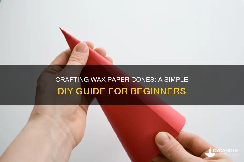 can i make paper cone out of wax paper