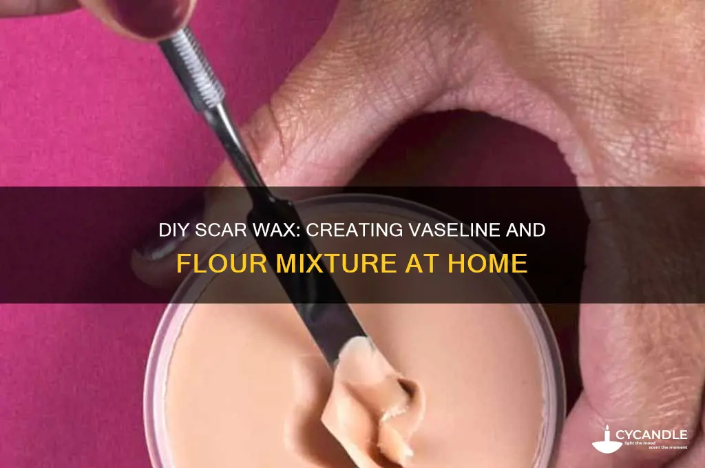 can i make scar wax vaseline and flour