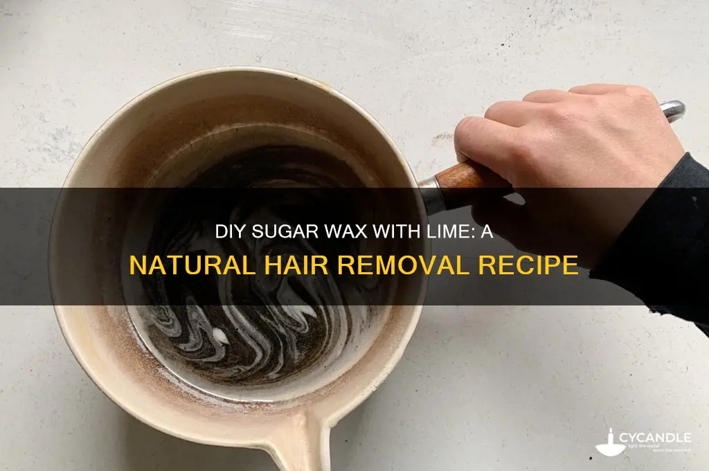 can i make sugar wax with lime