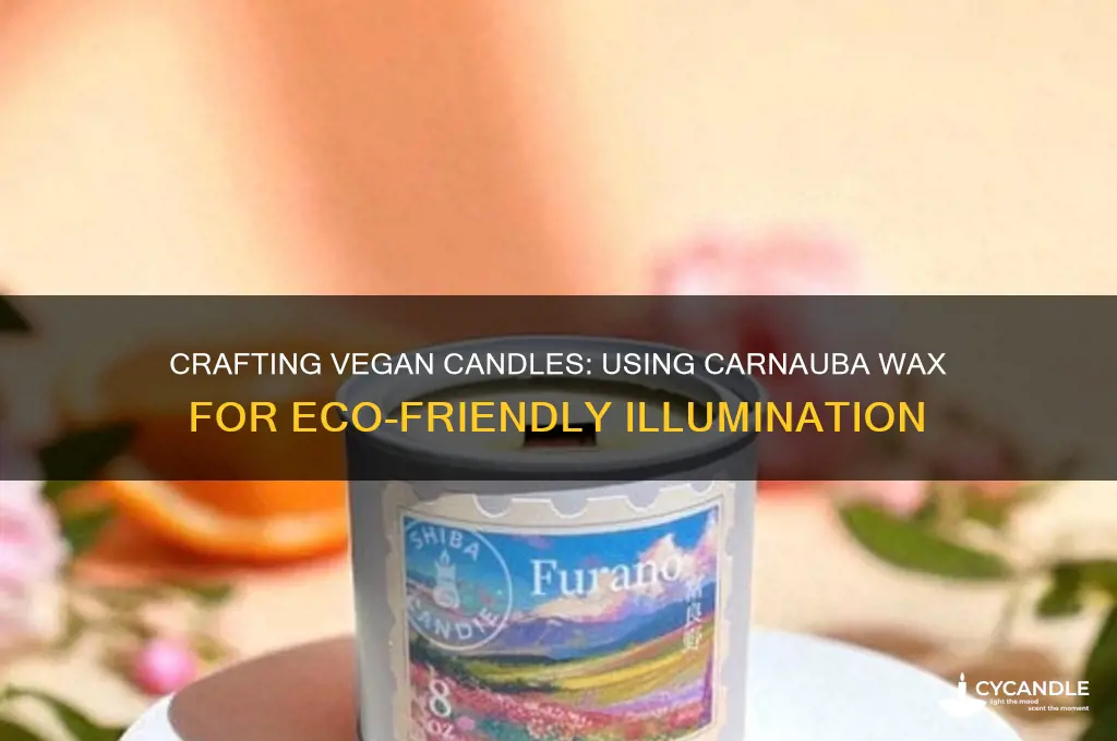 can i make vegan candles from carnauba