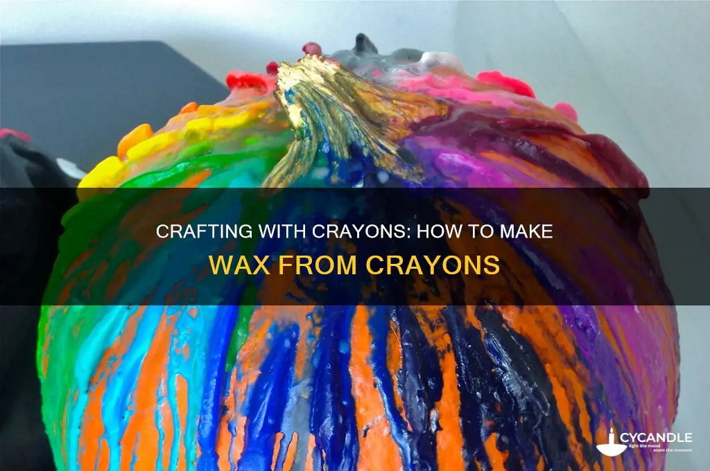 can i make wax out of craons