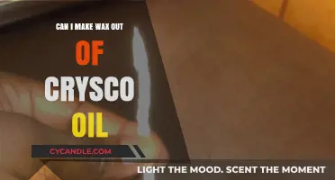 Crafting Wax from Crisco Oil: A DIY Guide for Beginners
