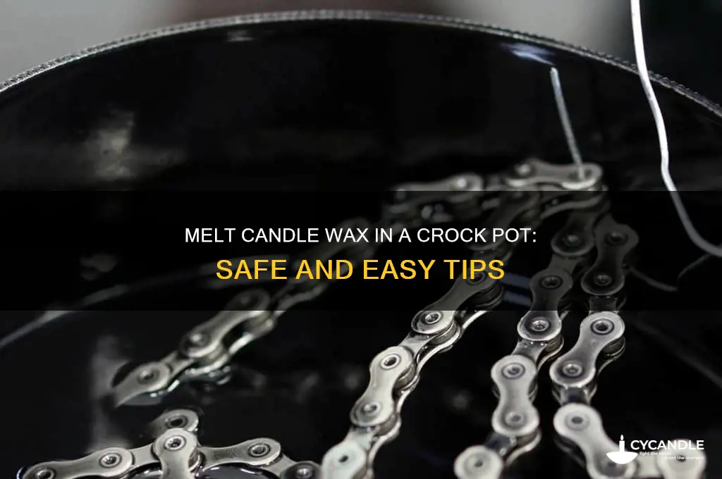 can i melt candle wax in a crock pot