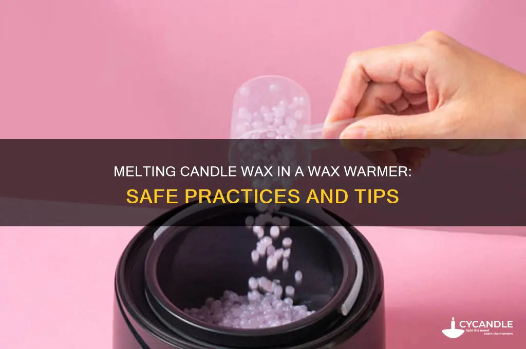 can i melt candle wax in a wax warmer