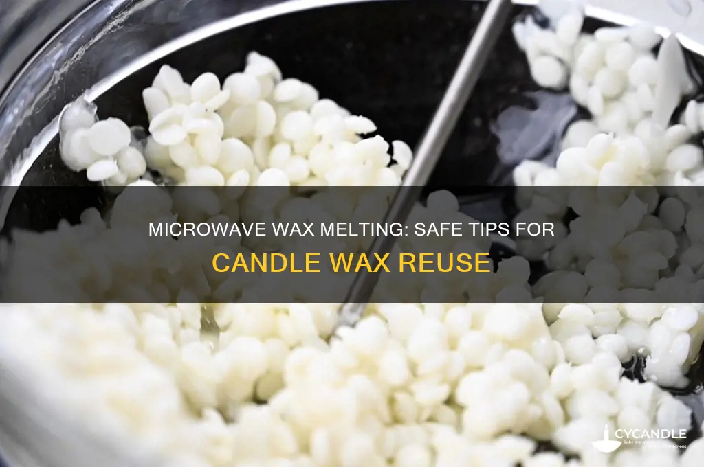 can i melt candle wax in microwave