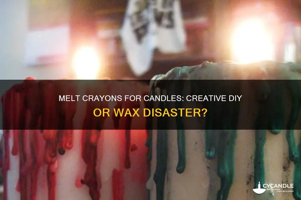 can i melt crayons for candles