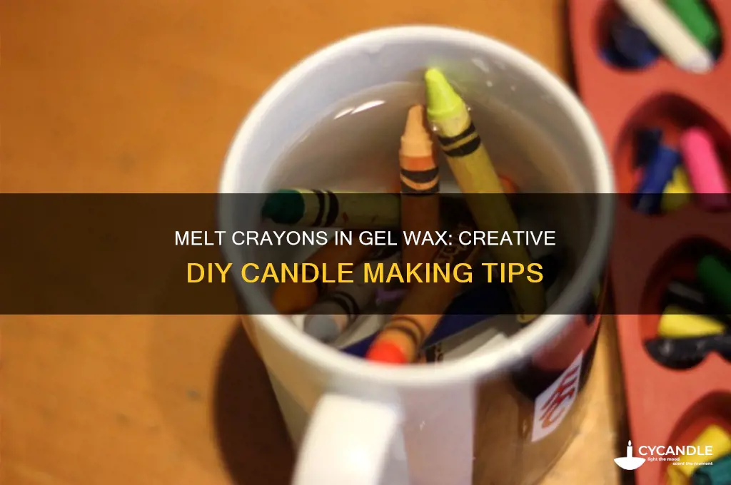 can i melt crayons in with gel wax