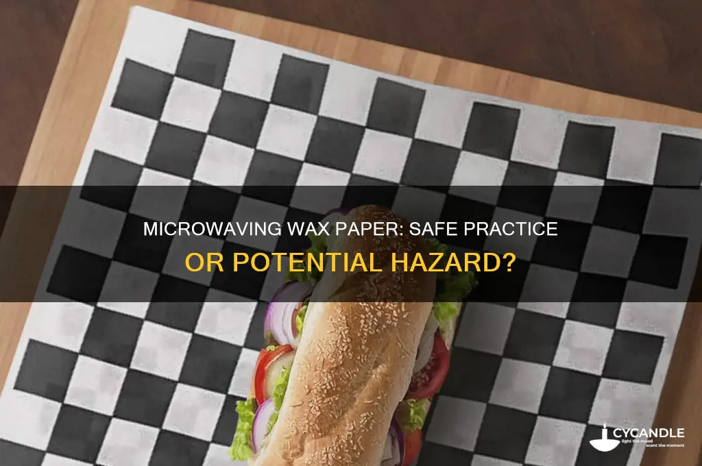 can i mircrowave wax paper