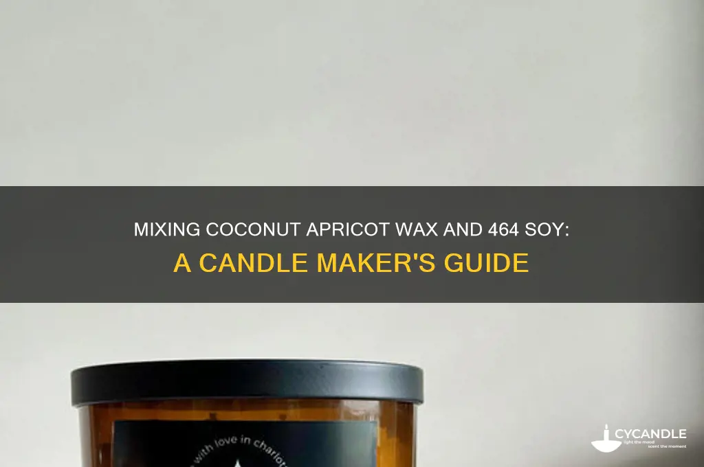 can i mix coconut apricot wax and 464 soy
