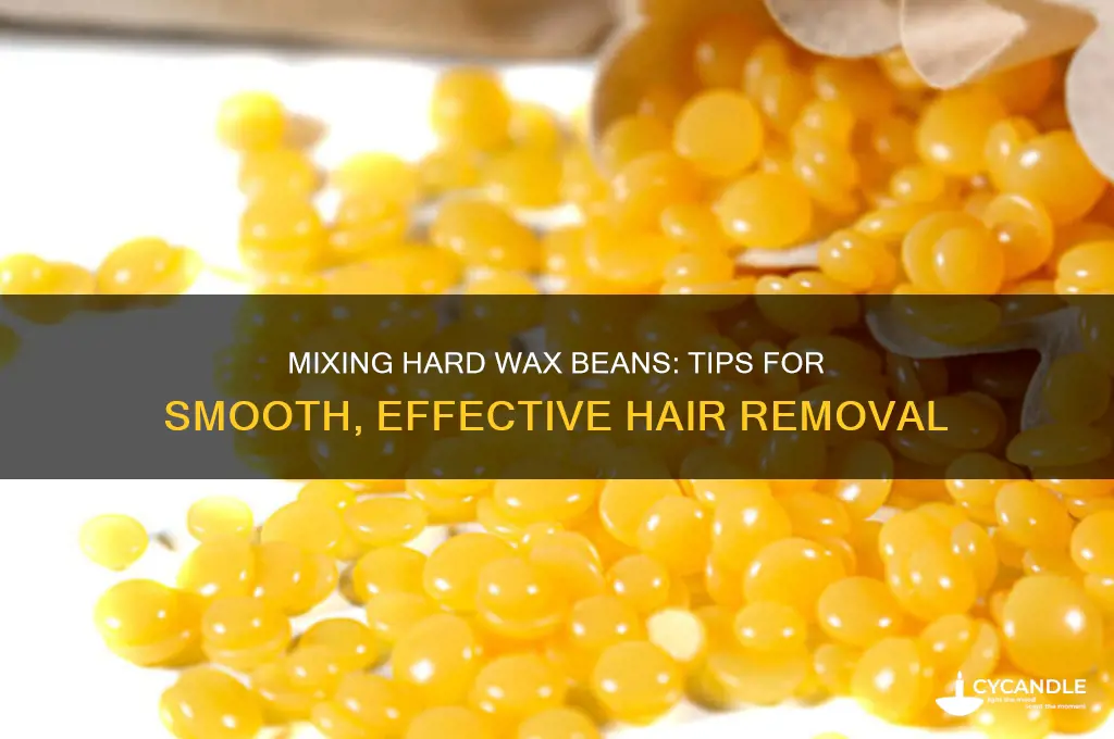 can i mix hard wax beans
