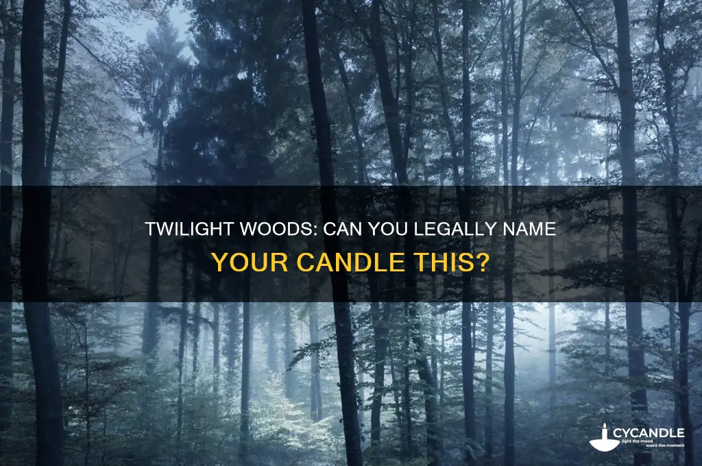 can i name my candle twilight woods