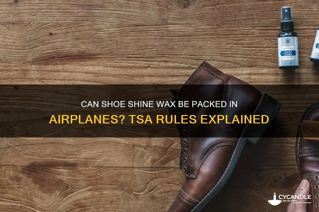 can i pack shoe shine wax in airplanes