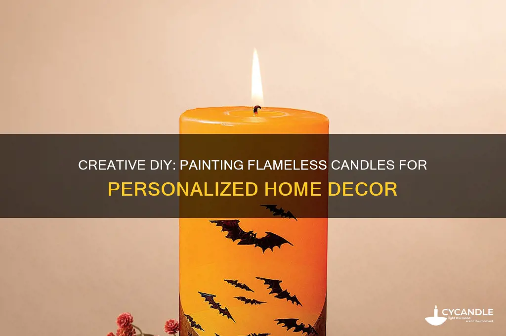 can i paint flameless candles
