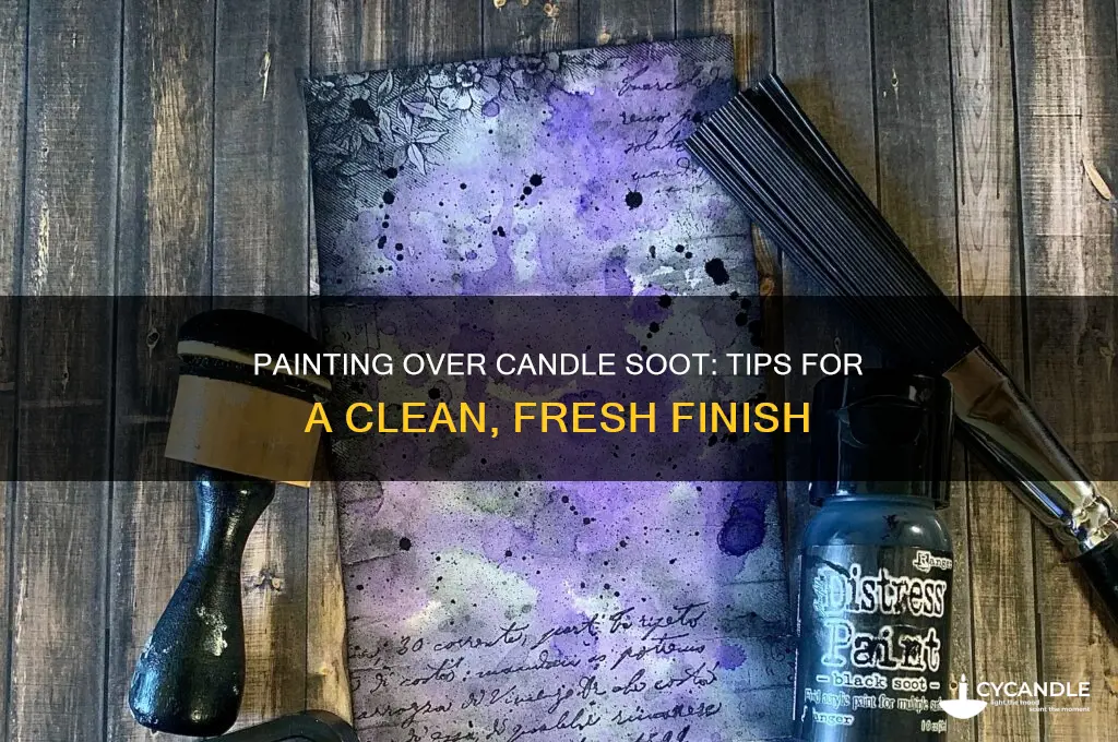 can i paint over candle soot
