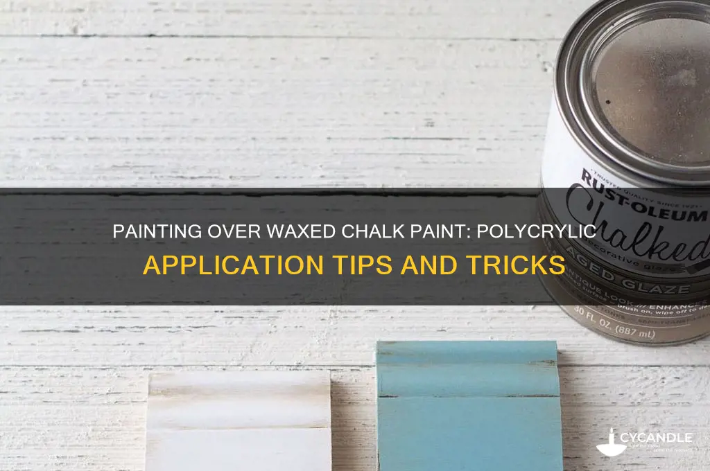 can i paint over waxed chalk paint then use polycrylic