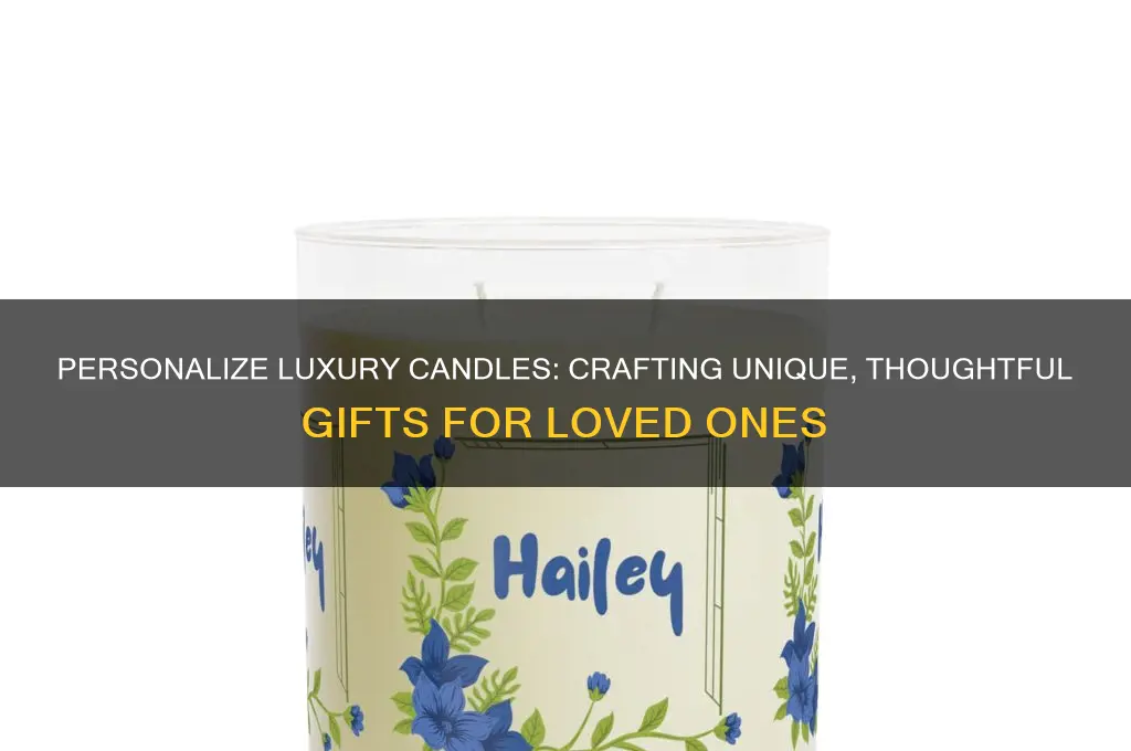 can i personalise a luxury candle as a gift
