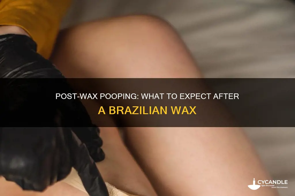 can i poop after brazilian wax