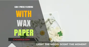 Pressing Flowers with Wax Paper: A Simple DIY Preservation Guide
