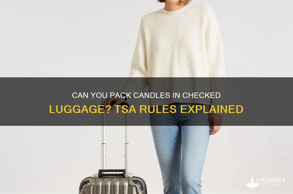 can i put a candle in a checked bag