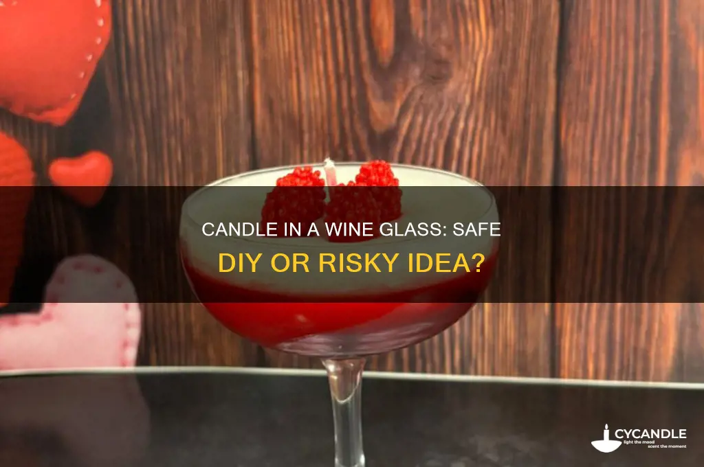 can i put a candle in a wine glass