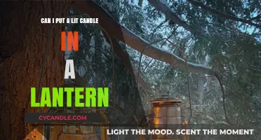 Can You Safely Place a Lit Candle Inside a Lantern?