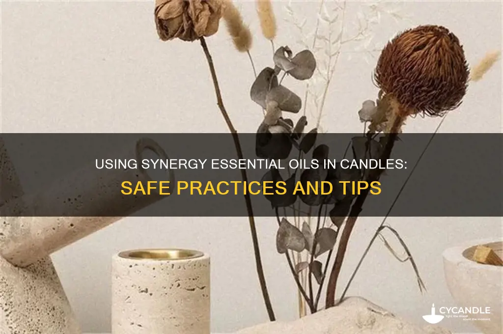 can i put a synergy essential oil into a candle